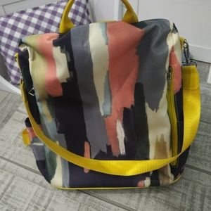 multi-colored backpack